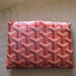 Orange Patterned Shopping Bag